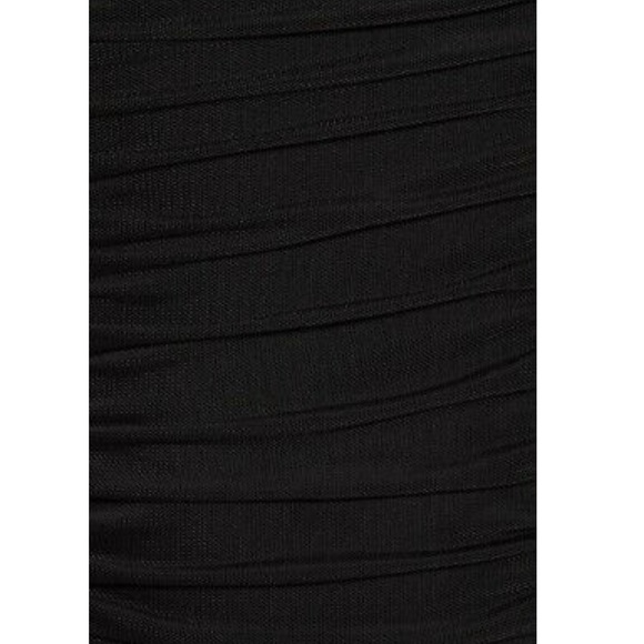 NWT Leith Black Ruched Dress - Picture 4 of 4